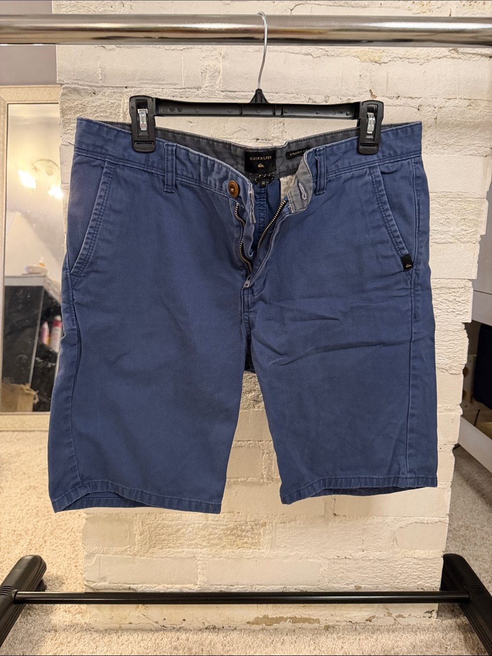 Men's Quicksilver Blue Cotton Chino Shorts